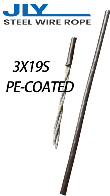 Galvanized Steel Wire Rope - 3X19S PE-COATED