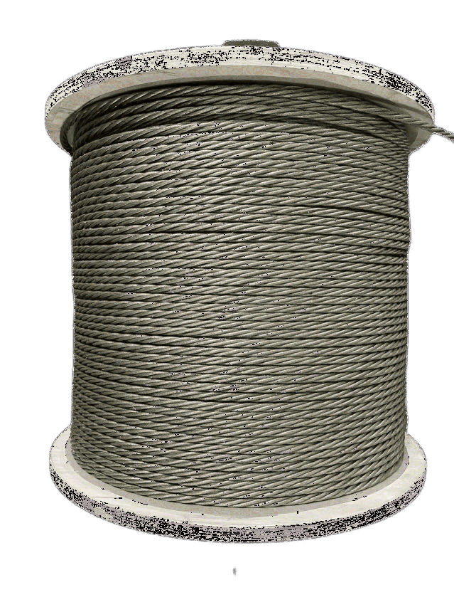 Galvanized Lubricated Steel Wire Rope -4 X 19 + FC