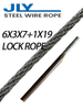 Galvanized Steel Wire Rope 6X3X7+1X19